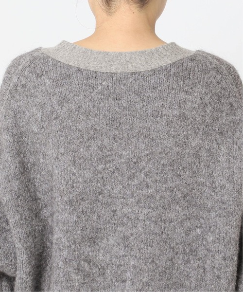 NOBLE 新品★ ミックスブークレーニットカーディガン ★ Noble（ノーブル）の「ミックスブークレーニットカーディガン