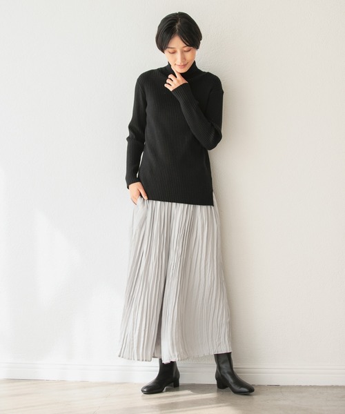 LEPSIM（レプシィム）の「12ゲージリブタートルニット　952529（ニット/セーター・レディース・ブラック/アイボリー/グレイッシュベージュ・SMALL/MEDIUM/LARGE）」の11枚目の写真