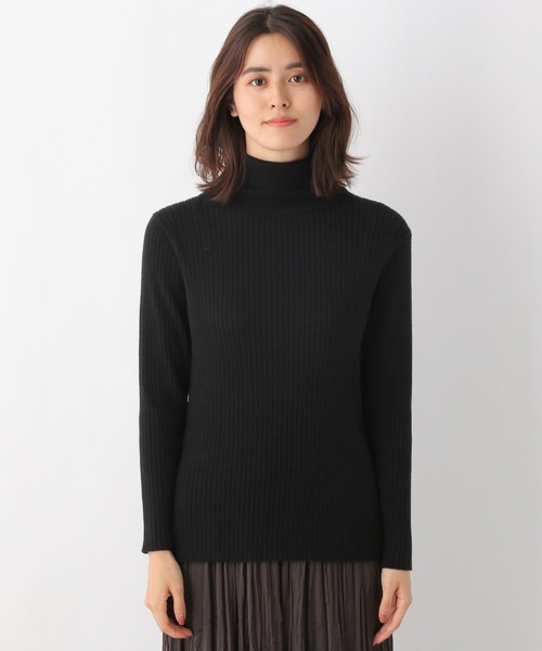 LEPSIM（レプシィム）の「12ゲージリブタートルニット　952529（ニット/セーター・レディース・ブラック/アイボリー/グレイッシュベージュ・SMALL/MEDIUM/LARGE）」の6枚目の写真