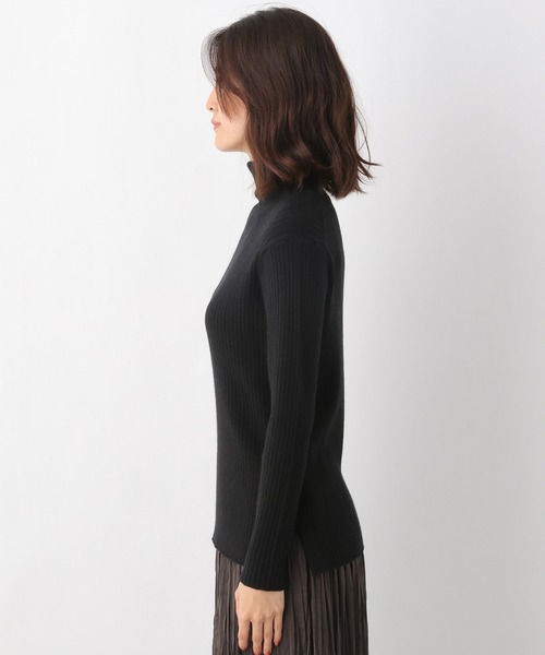 LEPSIM（レプシィム）の「12ゲージリブタートルニット　952529（ニット/セーター・レディース・ブラック/アイボリー/グレイッシュベージュ・SMALL/MEDIUM/LARGE）」の4枚目の写真