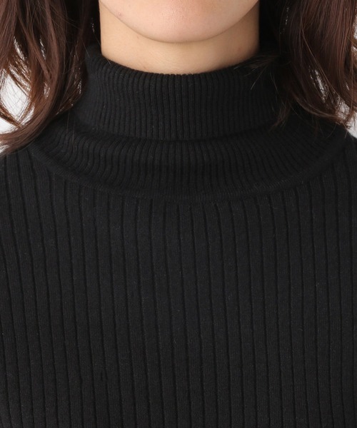 LEPSIM（レプシィム）の「12ゲージリブタートルニット　952529（ニット/セーター・レディース・ブラック/アイボリー/グレイッシュベージュ・SMALL/MEDIUM/LARGE）」の9枚目の写真
