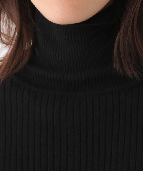 LEPSIM（レプシィム）の「12ゲージリブタートルニット　952529（ニット/セーター・レディース・ブラック/アイボリー/グレイッシュベージュ・SMALL/MEDIUM/LARGE）」の14枚目の写真