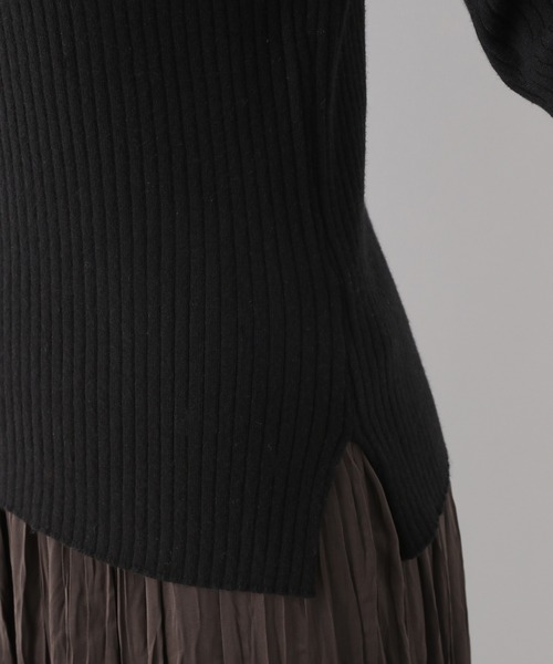 LEPSIM（レプシィム）の「12ゲージリブタートルニット　952529（ニット/セーター・レディース・ブラック/アイボリー/グレイッシュベージュ・SMALL/MEDIUM/LARGE）」の21枚目の写真