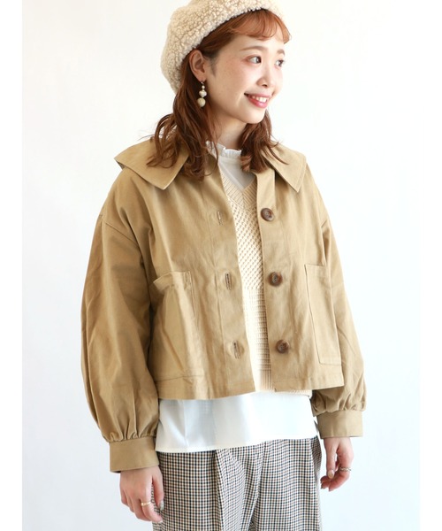 ehka sopo（エヘカソポ）の「衿付ショートコート（その他アウター