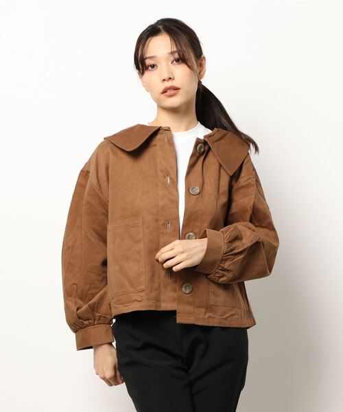 ehka sopo（エヘカソポ）の「衿付ショートコート（その他アウター
