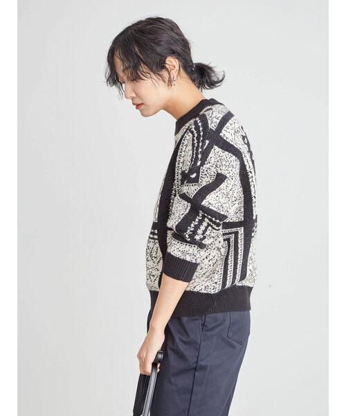 Furryrate(ファーリーレート)の「・furry rate フラワージャカードニット*(ニット/セーター・レディース・グリーン/ブラック/ラベンダー・FREE)」の18枚目の写真