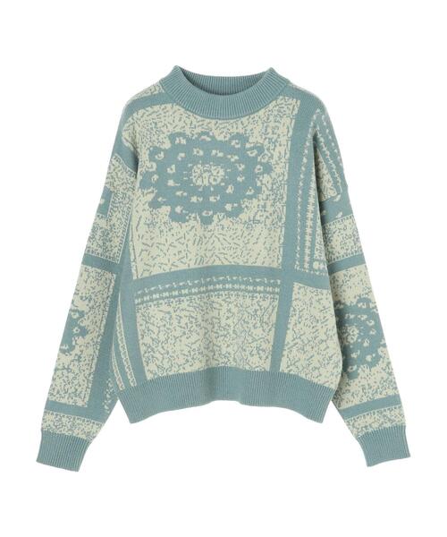 Furryrate(ファーリーレート)の「・furry rate フラワージャカードニット*(ニット/セーター・レディース・グリーン/ブラック/ラベンダー・FREE)」の20枚目の写真