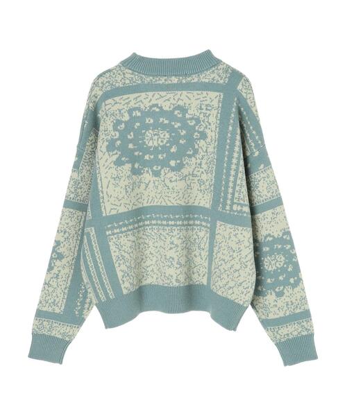 Furryrate(ファーリーレート)の「・furry rate フラワージャカードニット*(ニット/セーター・レディース・グリーン/ブラック/ラベンダー・FREE)」の21枚目の写真