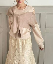 MAJESTIC LEGON | カタマキドッキングニット(ニット/セーター)