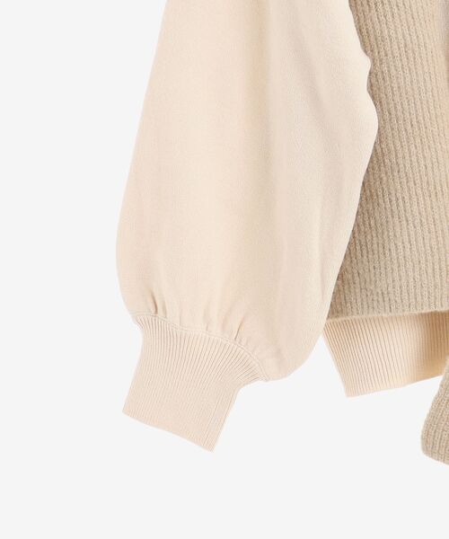 MAJESTIC LEGON（マジェスティックレゴン）の「カタマキドッキングニット（ニット/セーター・レディース・アイボリー/モカ/グレー・MEDIUM）」の19枚目の写真