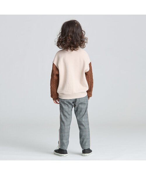 BREEZE（ブリーズ）の「WEB限定 膨れジャガードトレーナー（スウェット・キッズ・ブラウン/ベージュ・90/130/110/80/100/140/120）」の4枚目の写真