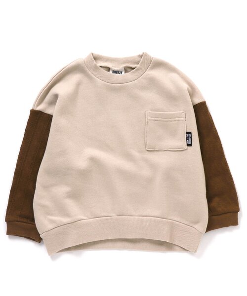 BREEZE（ブリーズ）の「WEB限定 膨れジャガードトレーナー（スウェット・キッズ・ブラウン/ベージュ・90/130/110/80/100/140/120）」の5枚目の写真