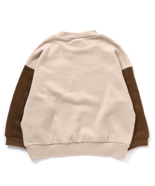 BREEZE（ブリーズ）の「WEB限定 膨れジャガードトレーナー（スウェット・キッズ・ブラウン/ベージュ・90/130/110/80/100/140/120）」の8枚目の写真