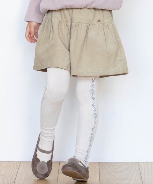 apres les cours（アプレレクール）の「WEB限定 コール天キュロット（その他パンツ・キッズ・サーモンピンク/ベージュ/パープル/ブラウン/ミント・120/100/130/110/80/90/140）」の3枚目の写真