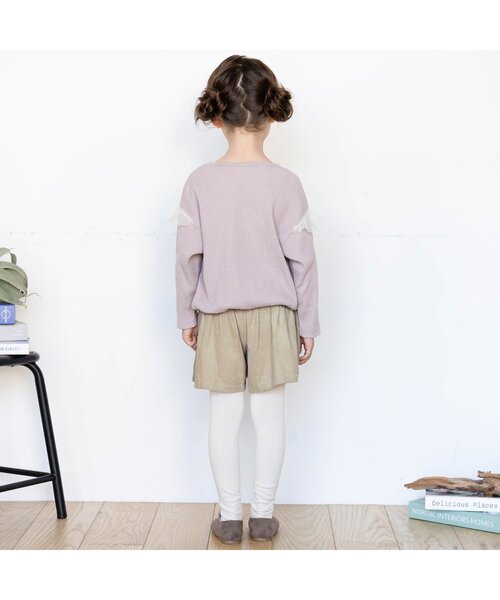 apres les cours（アプレレクール）の「WEB限定 コール天キュロット（その他パンツ・キッズ・サーモンピンク/ベージュ/パープル/ブラウン/ミント・120/100/130/110/80/90/140）」の8枚目の写真