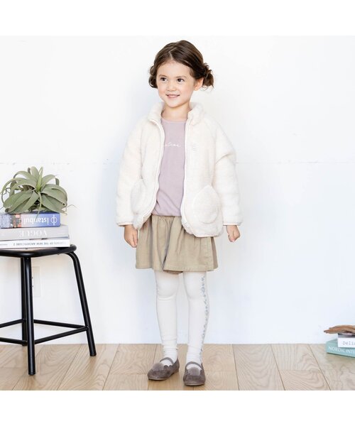 apres les cours（アプレレクール）の「WEB限定 コール天キュロット（その他パンツ・キッズ・サーモンピンク/ベージュ/パープル/ブラウン/ミント・120/100/130/110/80/90/140）」の9枚目の写真