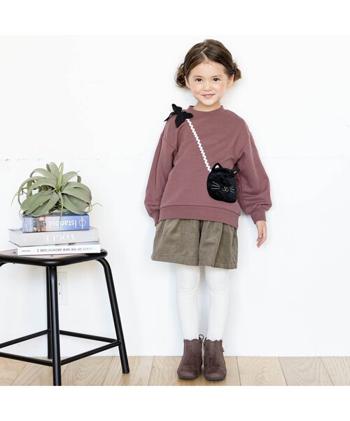 apres les cours（アプレレクール）の「WEB限定 コール天キュロット（その他パンツ・キッズ・サーモンピンク/ベージュ/パープル/ブラウン/ミント・120/100/130/110/80/90/140）」の12枚目の写真