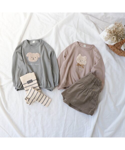 apres les cours（アプレレクール）の「WEB限定 コール天キュロット（その他パンツ・キッズ・サーモンピンク/ベージュ/パープル/ブラウン/ミント・120/100/130/110/80/90/140）」の13枚目の写真