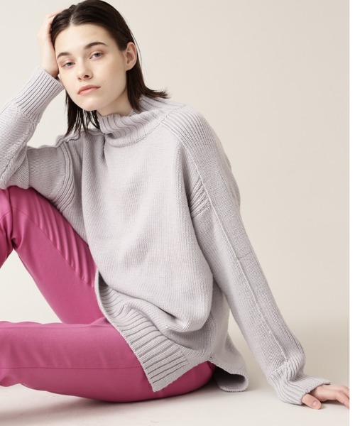 BOSCH（ボッシュ）の「◆ウールコードヤーンニット（ニット/セーター・レディース・グレー/ピンク/イエロー/ブルー/ブラック・38）」の3枚目の写真