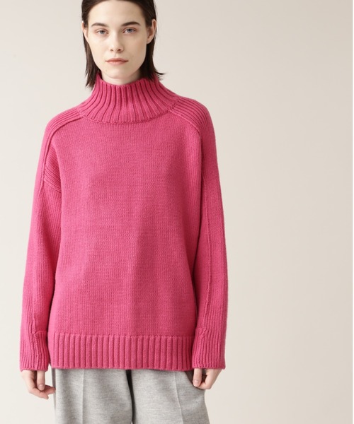 BOSCH（ボッシュ）の「◆ウールコードヤーンニット（ニット/セーター・レディース・グレー/ピンク/イエロー/ブルー/ブラック・38）」の5枚目の写真