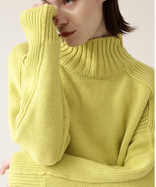 BOSCH（ボッシュ）の「◆ウールコードヤーンニット（ニット/セーター・レディース・グレー/ピンク/イエロー/ブルー/ブラック・38）」の4枚目の写真