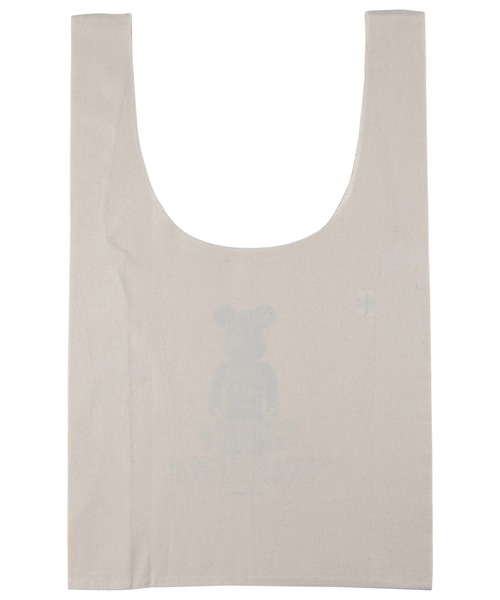 MEDICOM TOY LIFE ENTERTAINMENT（メディコムトイライフエンターテイメント）の「MLE SPACE INVADERS "SHOPPING BAG"（エコバッグ/サブバッグ・メンズ・ホワイト/ブラック・FREE）」の3枚目の写真