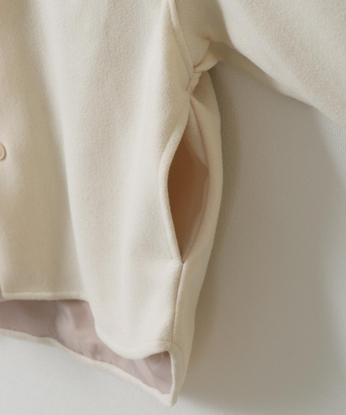 ZIP FIVE（ジップファイブ）の「【ZIP FIVE】ウールライクCPOジャケット（ブルゾン・メンズ・ブラック/ネイビー/カーキ/アイボリー/グレイッシュベージュ/チャコール・MEDIUM/LARGE）」の13枚目の写真