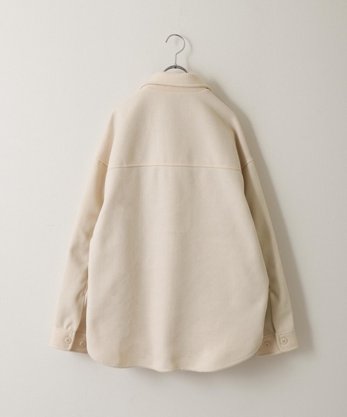 ZIP FIVE（ジップファイブ）の「【ZIP FIVE】ウールライクCPOジャケット（ブルゾン・メンズ・ブラック/ネイビー/カーキ/アイボリー/グレイッシュベージュ/チャコール・MEDIUM/LARGE）」の16枚目の写真