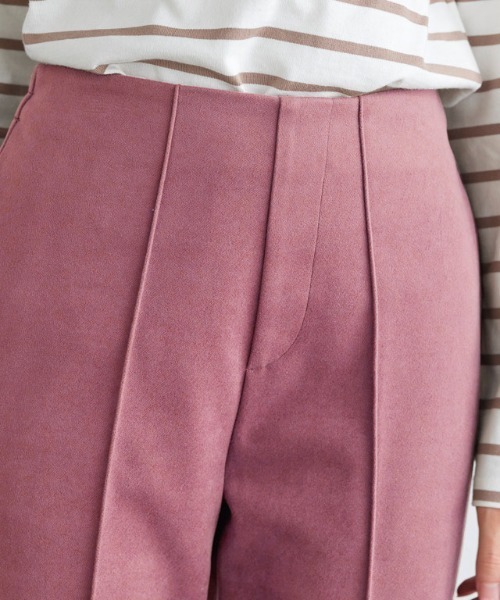 Pierrot（ピエロ）の「カット起毛ピンタックボックスパンツ（その他パンツ・レディース・アイボリー/ミント/ブラック/モカ/ライトグレー/ピンク/ブルーグリーン・M/L/PS/PM/PL/S）」の16枚目の写真