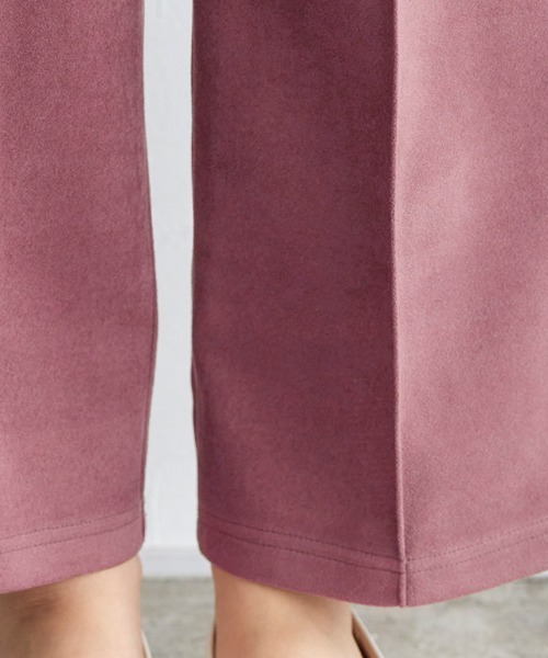 Pierrot（ピエロ）の「カット起毛ピンタックボックスパンツ（その他パンツ・レディース・アイボリー/ミント/ブラック/モカ/ライトグレー/ピンク/ブルーグリーン・M/L/PS/PM/PL/S）」の13枚目の写真