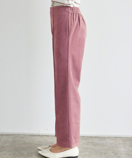 Pierrot（ピエロ）の「カット起毛ピンタックボックスパンツ（その他パンツ・レディース・アイボリー/ミント/ブラック/モカ/ライトグレー/ピンク/ブルーグリーン・M/L/PS/PM/PL/S）」の11枚目の写真