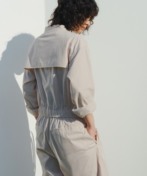 select MOCA（セレクトモカ）の「ドローストリングシャツコンビネゾン（つなぎ/オールインワン・レディース・ブラック/アイボリー・FREE）」の19枚目の写真