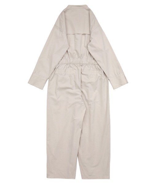 select MOCA（セレクトモカ）の「ドローストリングシャツコンビネゾン（つなぎ/オールインワン・レディース・ブラック/アイボリー・FREE）」の10枚目の写真