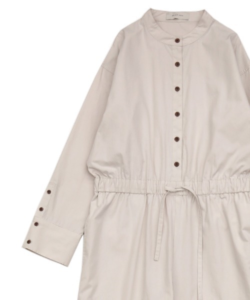 select MOCA（セレクトモカ）の「ドローストリングシャツコンビネゾン（つなぎ/オールインワン・レディース・ブラック/アイボリー・FREE）」の11枚目の写真