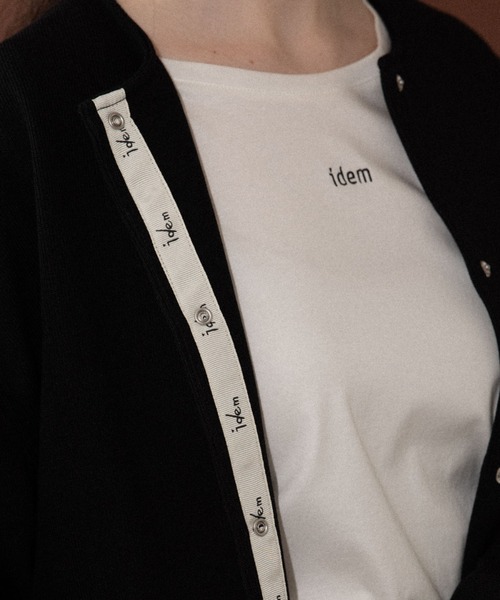 idem（イデム）の「idem basic cardigan jacket/ノーカラーカーディガンジャケット（カーディガン/ボレロ・レディース・ブラック/グリーン/アイボリー/スモークピンク・FREE）」の19枚目の写真