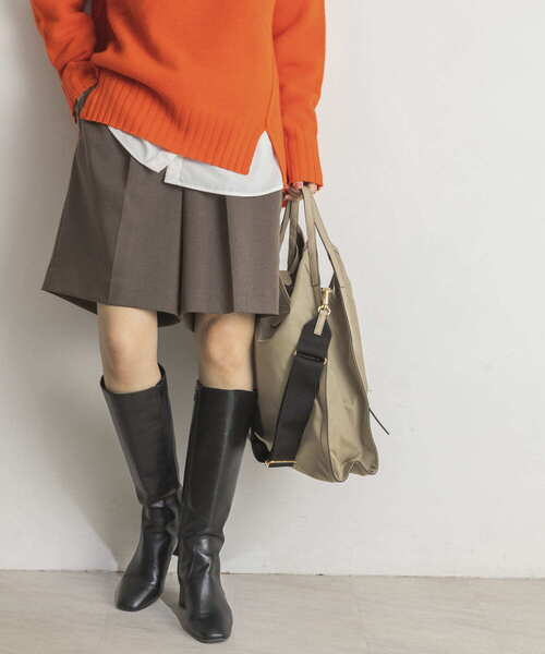 URBAN RESEARCH（アーバンリサーチ）の「シャンブレーツイルタックハーフパンツ（その他パンツ・レディース・グレー/ブラウン・36/38）」の14枚目の写真