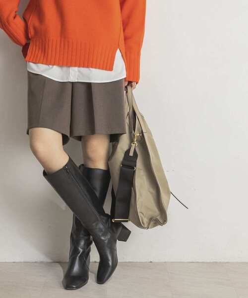 URBAN RESEARCH（アーバンリサーチ）の「シャンブレーツイルタックハーフパンツ（その他パンツ・レディース・グレー/ブラウン・36/38）」の15枚目の写真