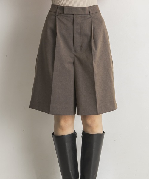 URBAN RESEARCH（アーバンリサーチ）の「シャンブレーツイルタックハーフパンツ（その他パンツ・レディース・グレー/ブラウン・36/38）」の19枚目の写真