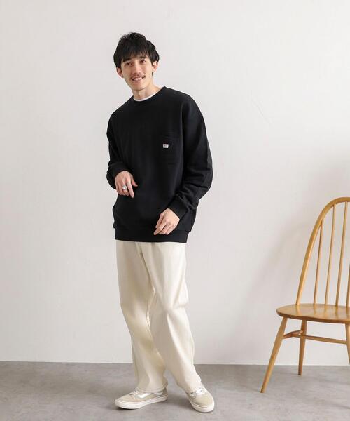 SMITH'S（スミス）の「SMITH'S(スミス)別注ペインターイージーパンツ（デニムパンツ・メンズ・オフホワイト/ネイビー・X-LARGE/LARGE/SMALL/MEDIUM）」の4枚目の写真