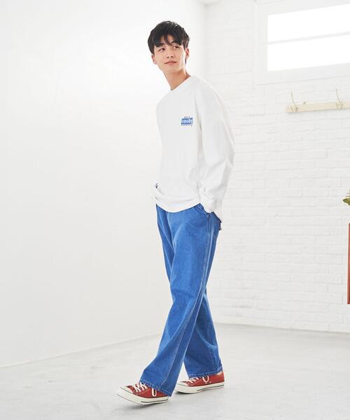 SMITH'S（スミス）の「SMITH'S(スミス)別注ペインターイージーパンツ（デニムパンツ・メンズ・オフホワイト/ネイビー・X-LARGE/LARGE/SMALL/MEDIUM）」の7枚目の写真