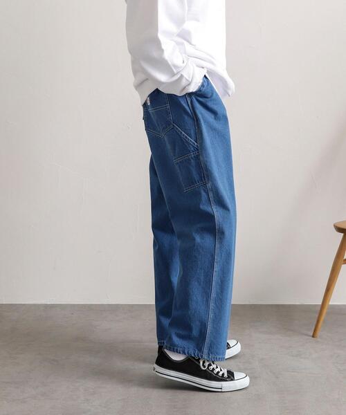 SMITH'S（スミス）の「SMITH'S(スミス)別注ペインターイージーパンツ（デニムパンツ・メンズ・オフホワイト/ネイビー・X-LARGE/LARGE/SMALL/MEDIUM）」の12枚目の写真