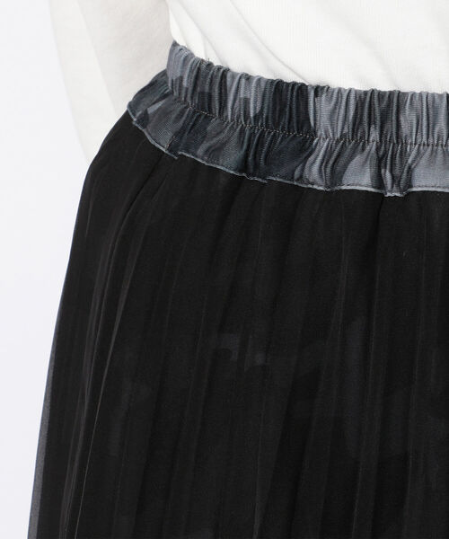 AVIREX（アヴィレックス）の「【Women's】PLEATED CHIFFON CAMO PRINT  SKIRT/ プリーツ シフォン カモプリント スカート（スカート・レディース・DK.Gray/その他/White・FREE）」の7枚目の写真