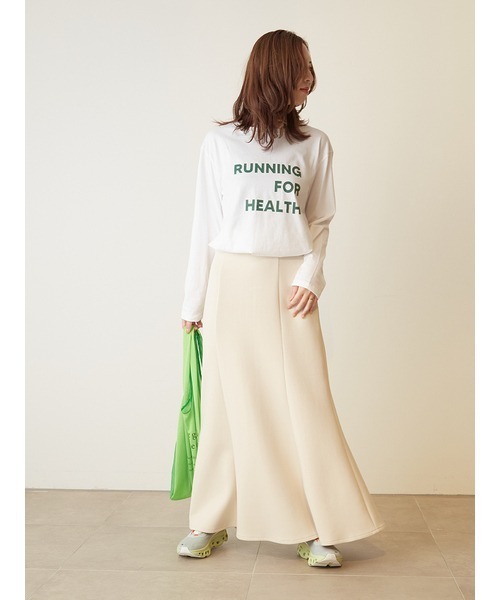 emmi(エミ)の「【emmi atelier】ロゴメッセージ入りエコバッグ(エコバッグ/サブバッグ・レディース・ホワイト/イエロー/ブルー/グリーン・FREE)」の9枚目の写真