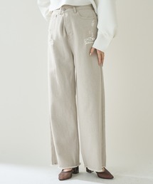 mystic | クラッシュワイドデニム(デニムパンツ)