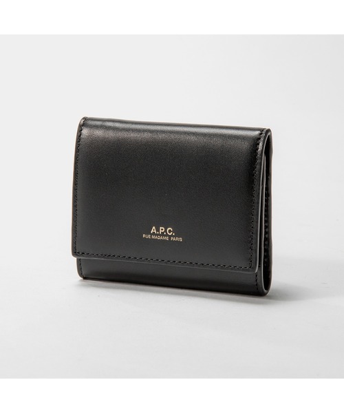 ★パリ発 A.P.C.★ Lois コンパクトウォレット 財布 カーフ革 黒 Lois スモールコンパクトウォレット｜レザーグッズ｜A.P.C.