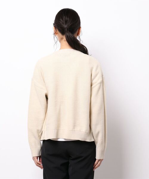 ehka sopo（エヘカソポ）の「ケーブル編みクルーネックカーディガン（カーディガン/ボレロ・レディース・キナリ/チャコール/ベージュ/ミント・ﾌﾘ-）」の11枚目の写真