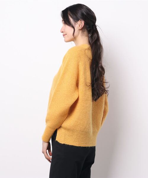 GRANDMA MAMA DAUGHTER（グランマママドーター）の「【 GRANDMA MAMA DAUGHTER / グランマ ママ ドーター 】 モヘヤリブニット モヘアセーター GN831861 KTI（ニット/セーター・レディース・ブラック/イエロー・0）」の4枚目の写真