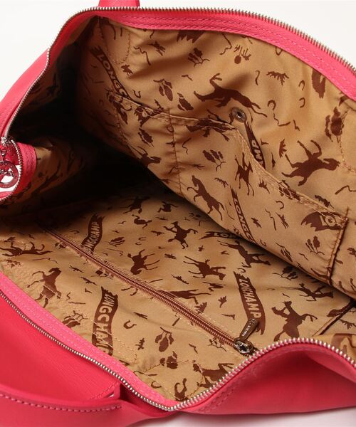 LONGCHAMP（ロンシャン）の「【LONGCHAMP】 ロンシャン　LE PLIAGE CUIR　ハンドバッグL　1630　737（ハンドバッグ・レディース・チャコールグレー/ピンク/チェリーレッド・FREE）」の6枚目の写真