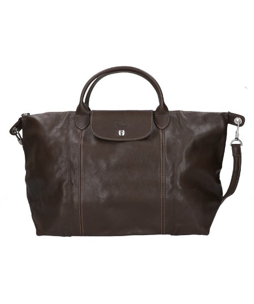 LONGCHAMP（ロンシャン）の「【LONGCHAMP】 ロンシャン　LE PLIAGE CUIR　ハンドバッグL　1630　737（ハンドバッグ・レディース・チャコールグレー/ピンク/チェリーレッド・FREE）」の2枚目の写真