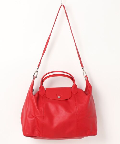 LONGCHAMP（ロンシャン）の「【LONGCHAMP】 ロンシャン　LE PLIAGE CUIR　ハンドバッグL　1630　737（ハンドバッグ・レディース・チャコールグレー/ピンク/チェリーレッド・FREE）」の10枚目の写真